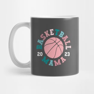 Basketball Mama 2023 Soft Colors around Ball Mug